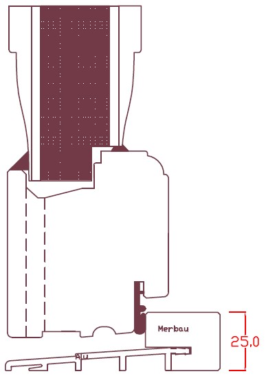 HC terskel utad balkong